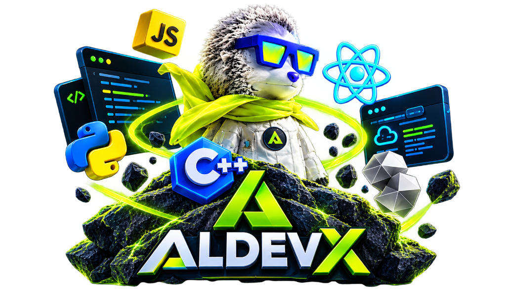 ALDEVX Mascot & 3D Dev Ecosystem