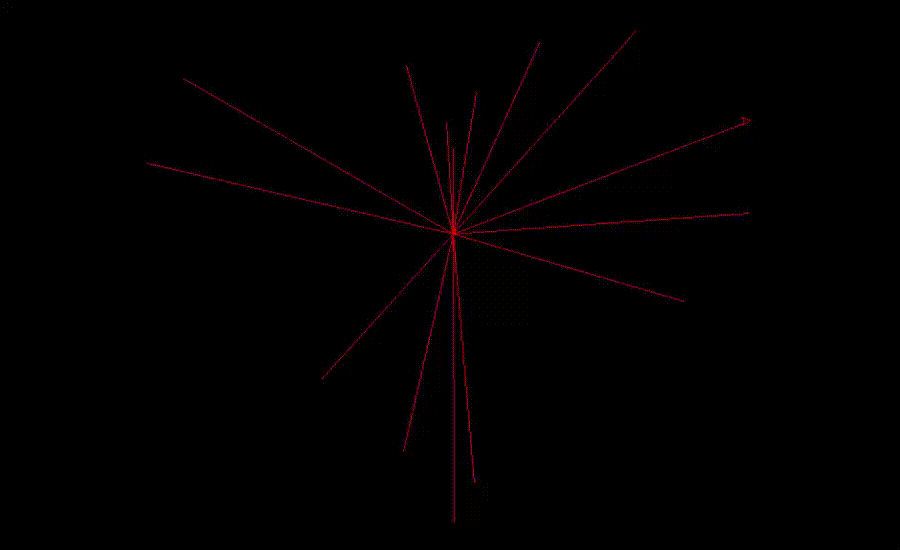 CORAZON DE LINEAS RADIALES EN PYTHON