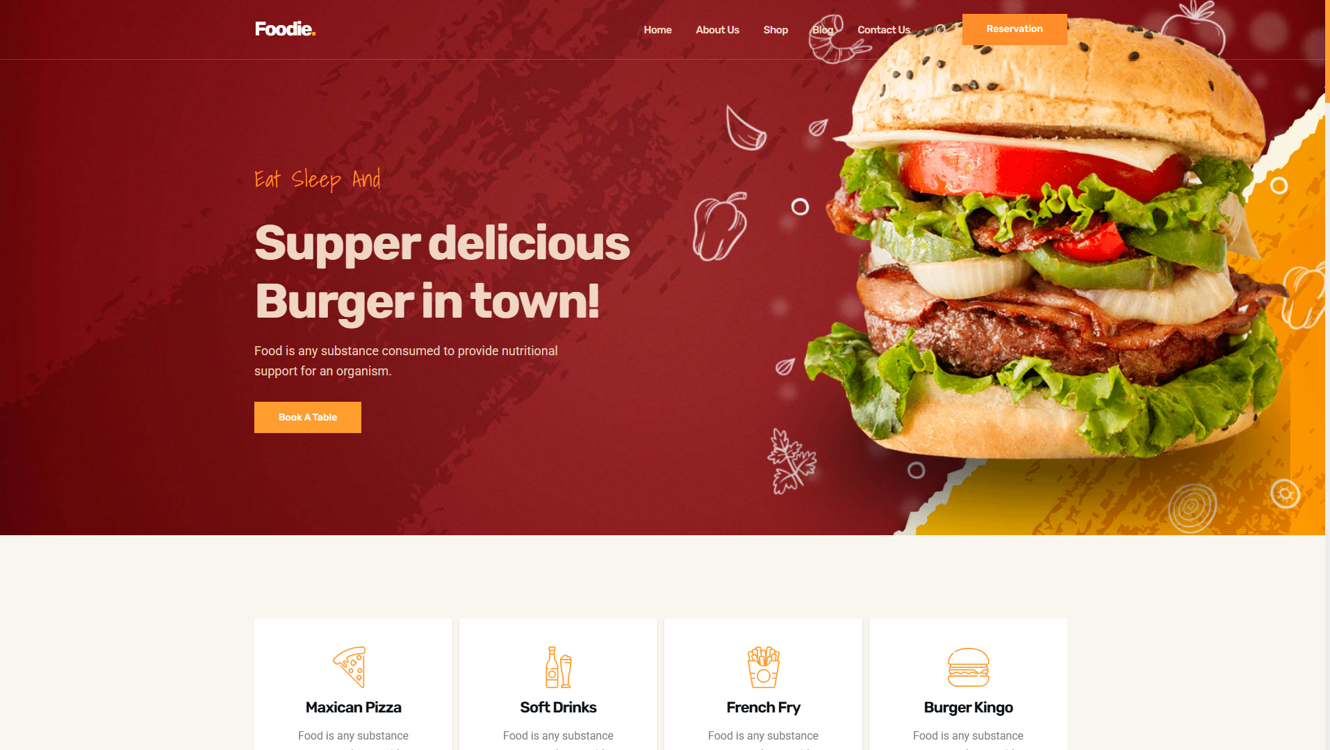 Foodie – Restaurante y Comida Rápida